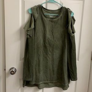 Lane Bryant cold shoulder sweatshirt